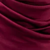 Dalia Off Shoulder Satin Maxi Dress – Mahogany