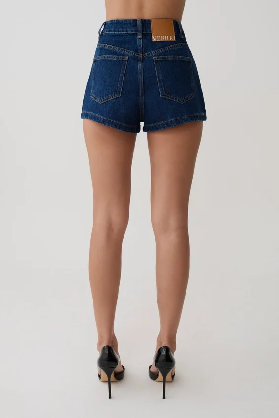 Dan Diamante Denim Shorts – Midnight Blue Dan Diamante Denim Shorts – Midnight Blue