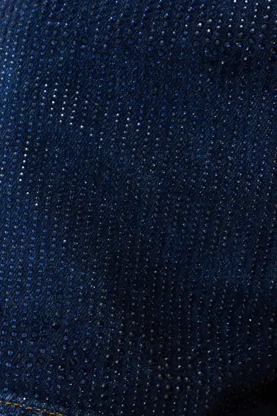 Dan Diamante Denim Shorts – Midnight Blue Dan Diamante Denim Shorts – Midnight Blue