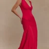 Dania Cowl Neck Slinky Maxi Dress – Fuchsia Pink Dania Cowl Neck Slinky Maxi Dress – Fuchsia Pink