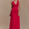 Dania Cowl Neck Slinky Maxi Dress – Fuchsia Pink Dania Cowl Neck Slinky Maxi Dress – Fuchsia Pink