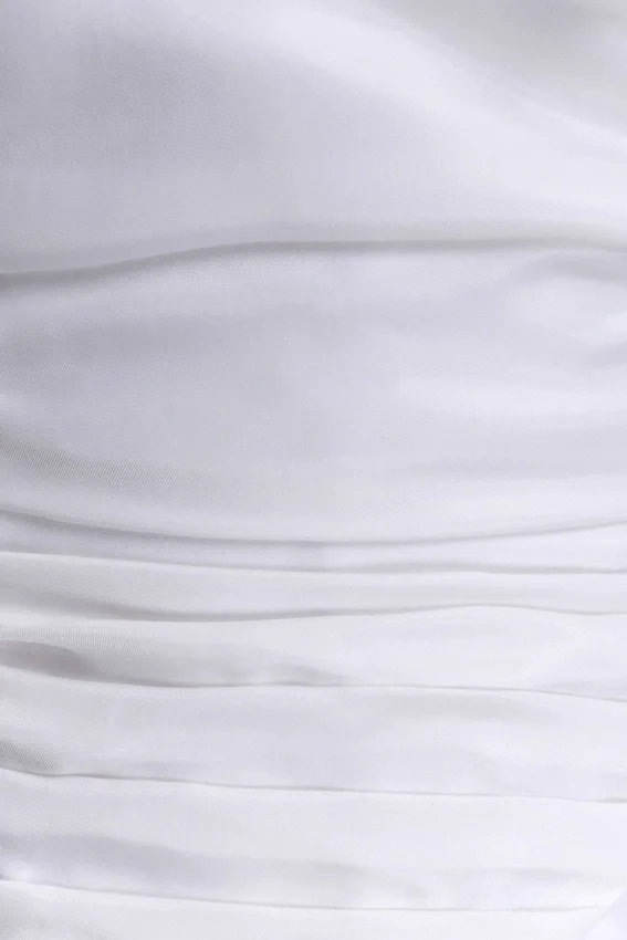 Daniela Ruched Halter Midi Dress – White Daniela Ruched Halter Midi Dress – White