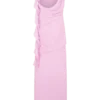 Daria Draped Chiffon Maxi Dress – Light Lilac Daria Draped Chiffon Maxi Dress – Light Lilac