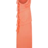 Daria Draped Chiffon Maxi Dress – Pastel Nectarine Daria Draped Chiffon Maxi Dress – Pastel Nectarine