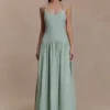 Darling Linen Maxi Dress – Sage Darling Linen Maxi Dress – Sage