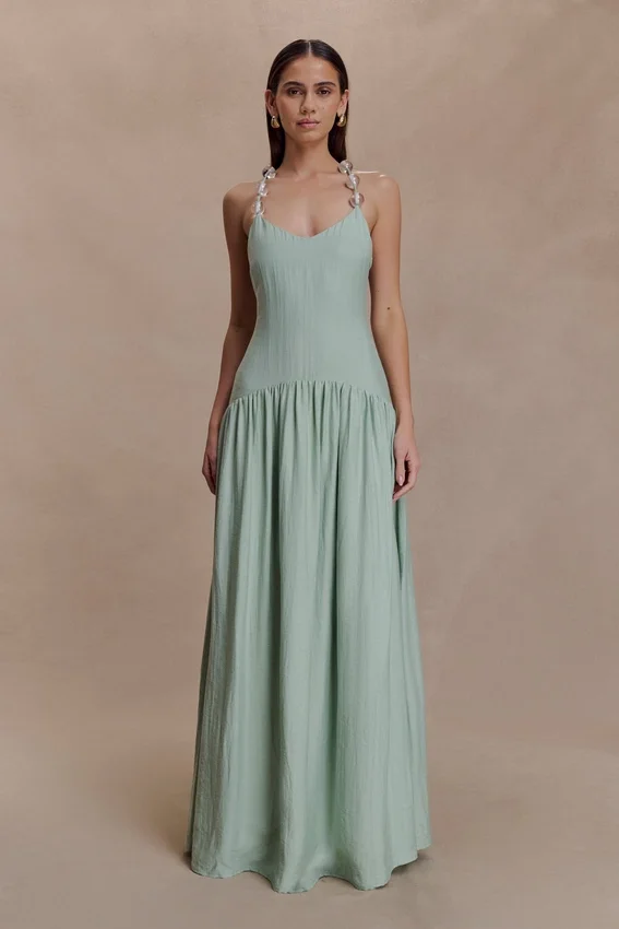 Darling Linen Maxi Dress – Sage Darling Linen Maxi Dress – Sage