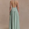 Darling Linen Maxi Dress – Sage Darling Linen Maxi Dress – Sage