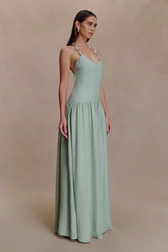 Darling Linen Maxi Dress – Sage Darling Linen Maxi Dress – Sage