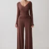 Sari Long Sleeve Modal Top – Chocolate Sari Long Sleeve Modal Top – Chocolate