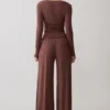 Sari Long Sleeve Modal Top – Chocolate Sari Long Sleeve Modal Top – Chocolate