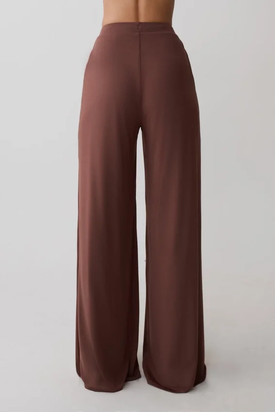 Dewi Wide Leg Modal Pants – Chocolate Dewi Wide Leg Modal Pants – Chocolate
