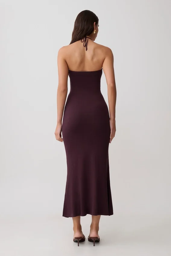 Dimitri Knit Midi Dress – Chocolate Dimitri Knit Midi Dress – Chocolate