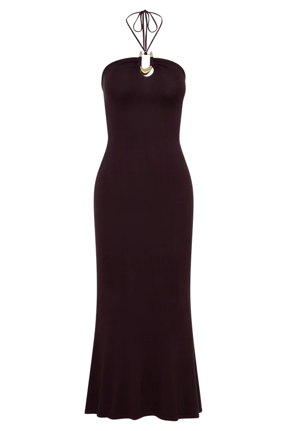 Dimitri Knit Midi Dress – Chocolate Dimitri Knit Midi Dress – Chocolate