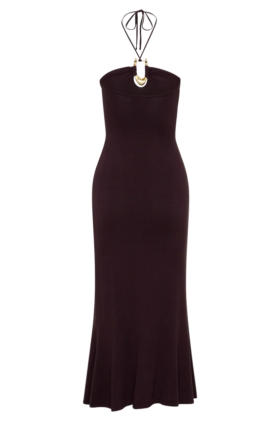 Dimitri Knit Midi Dress – Chocolate Dimitri Knit Midi Dress – Chocolate
