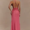 Dinah Lace And Satin Maxi Dress – Blush Rose Dinah Lace And Satin Maxi Dress – Blush Rose