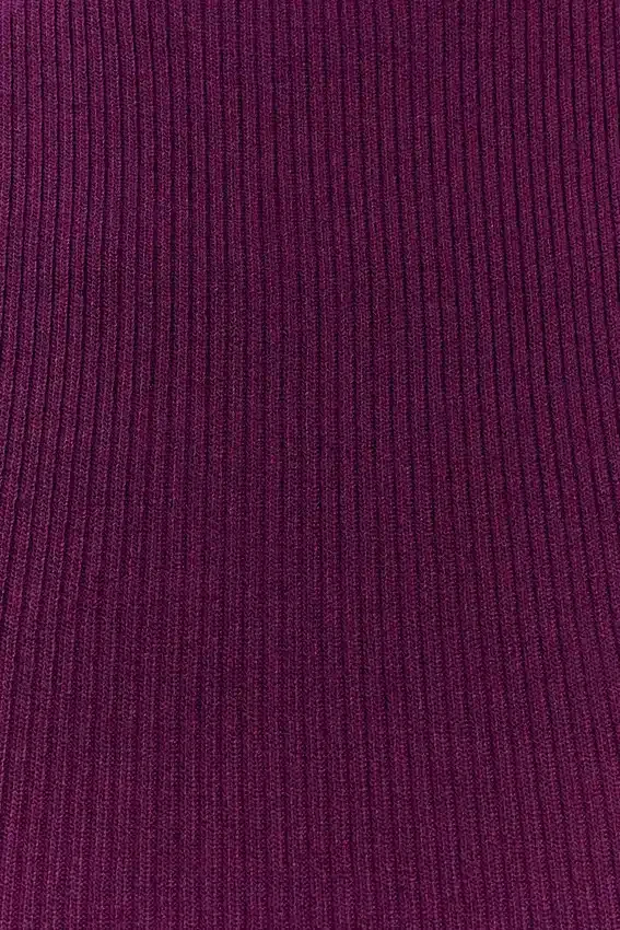 Diya Ribbed Sleeveless Top With Wire Hem – Plum Diya Ribbed Sleeveless Top With Wire Hem – Plum