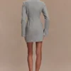 Dorian Fitted Shirt Mini Dress – Charcoal Marle Dorian Fitted Shirt Mini Dress – Charcoal Marle