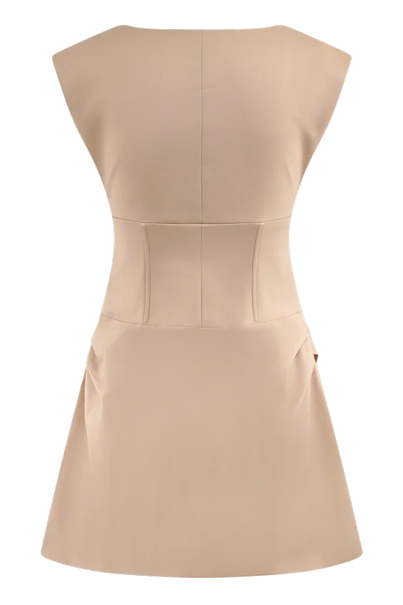 Doris Sleeveless Mini Dress – Camel Doris Sleeveless Mini Dress – Camel