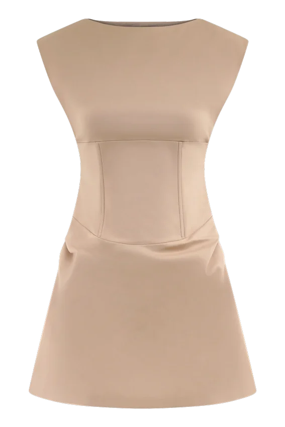 Doris Sleeveless Mini Dress – Camel Doris Sleeveless Mini Dress – Camel