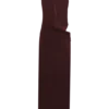 Edwina Knotted Mesh Maxi Dress – Mahogany Edwina Knotted Mesh Maxi Dress – Mahogany
