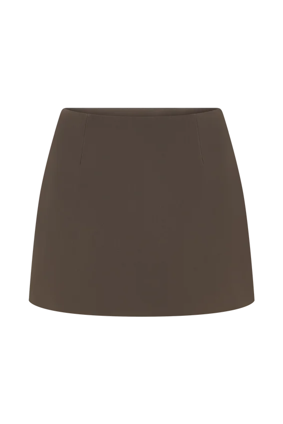Effy Suiting Mini Skirt – Cacao Brown Effy Suiting Mini Skirt – Cacao Brown