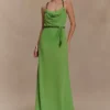Elaine Chiffon Beaded Maxi Dress – Green Elaine Chiffon Beaded Maxi Dress – Green