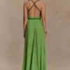 Elaine Chiffon Beaded Maxi Dress – Green Elaine Chiffon Beaded Maxi Dress – Green