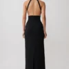 Elan Stretch Crepe Maxi Dress – Black Elan Stretch Crepe Maxi Dress – Black
