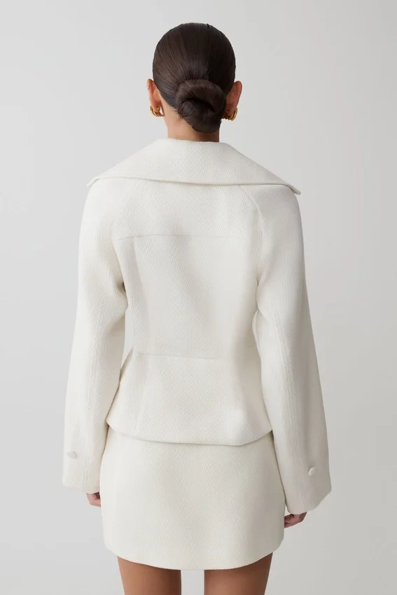 Elara Suiting Mini Skirt – Ivory Elara Suiting Mini Skirt – Ivory