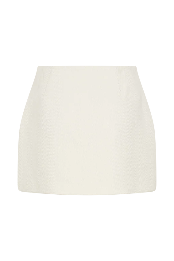 Elara Suiting Mini Skirt – Ivory Elara Suiting Mini Skirt – Ivory