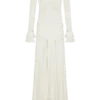 Electra Slinky Lace Maxi Dress – Ivory