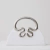 Elianne Satin Frame Clutch Bag – White Elianne Satin Frame Clutch Bag – White