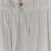 Elias Shirred Cotton Midi Dress – White