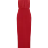 Elina Satin Necklace Maxi Dress – Red