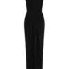 Elisa Diamante Neck Maxi Dress – Black