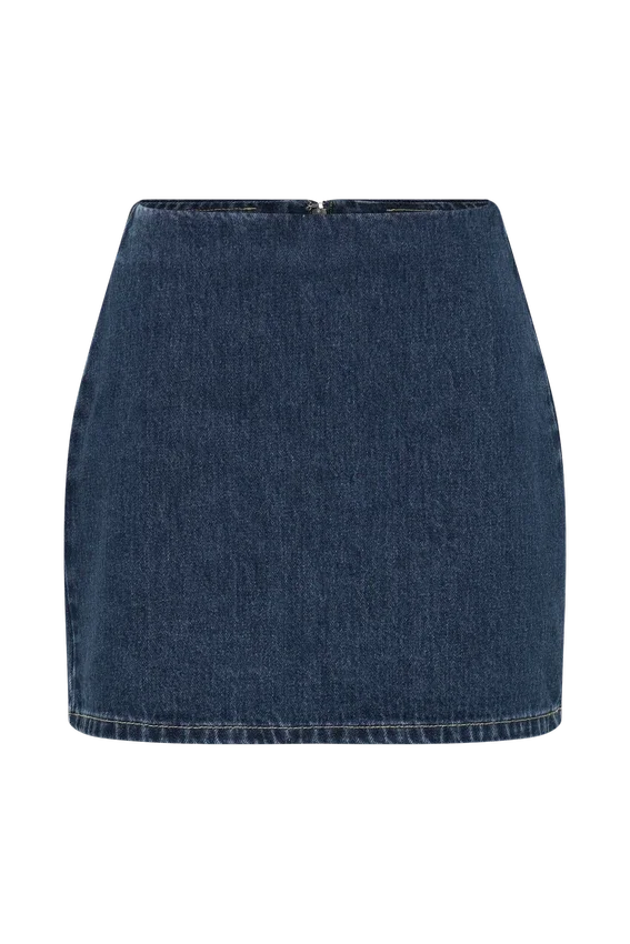 Ellie Denim Mini Skirt – Dark Blue Ellie Denim Mini Skirt – Dark Blue