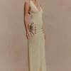 Ellington Knit Maxi Dress With Sequin – Ivory