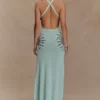 Ellington Knit Maxi Dress With Sequin – Lagoon