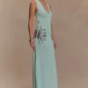 Ellington Knit Maxi Dress With Sequin – Lagoon