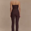 Elodie Ribbed Knit Pants – Chocolate