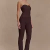 Elodie Ribbed Knit Pants – Chocolate