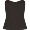 Elodie Strapless Cupped Knit Top – Chocolate