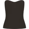 Elodie Strapless Cupped Knit Top – Chocolate
