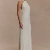 Elyna Slinky Halter Maxi Dress – Ivory Elyna Slinky Halter Maxi Dress – Ivory