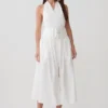 Emery Multi-Wear Cotton Midi Dress – White Emery Multi-Wear Cotton Midi Dress – White