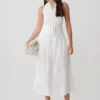 Emery Multi-Wear Cotton Midi Dress – White Emery Multi-Wear Cotton Midi Dress – White