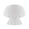 Emilie Puff Sleeve Cotton Top – White Emilie Puff Sleeve Cotton Top – White