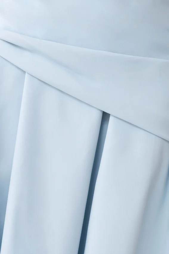 Emily Wrapped Waist Midi Dress – Sky Blue Emily Wrapped Waist Midi Dress – Sky Blue