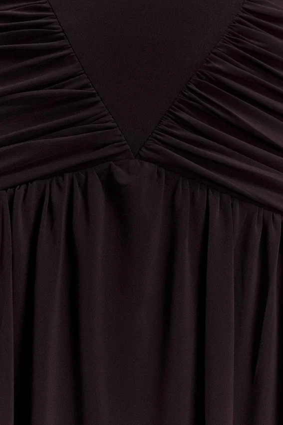 Emory Jersey Cape Maxi Dress – Chocolate Emory Jersey Cape Maxi Dress – Chocolate
