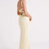 Ensley Satin Maxi Dress – Light Yellow Ensley Satin Maxi Dress – Light Yellow